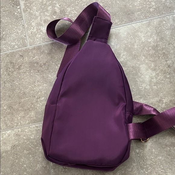 Purple Quilted Crossbody Bag - Picture 4 of 7
